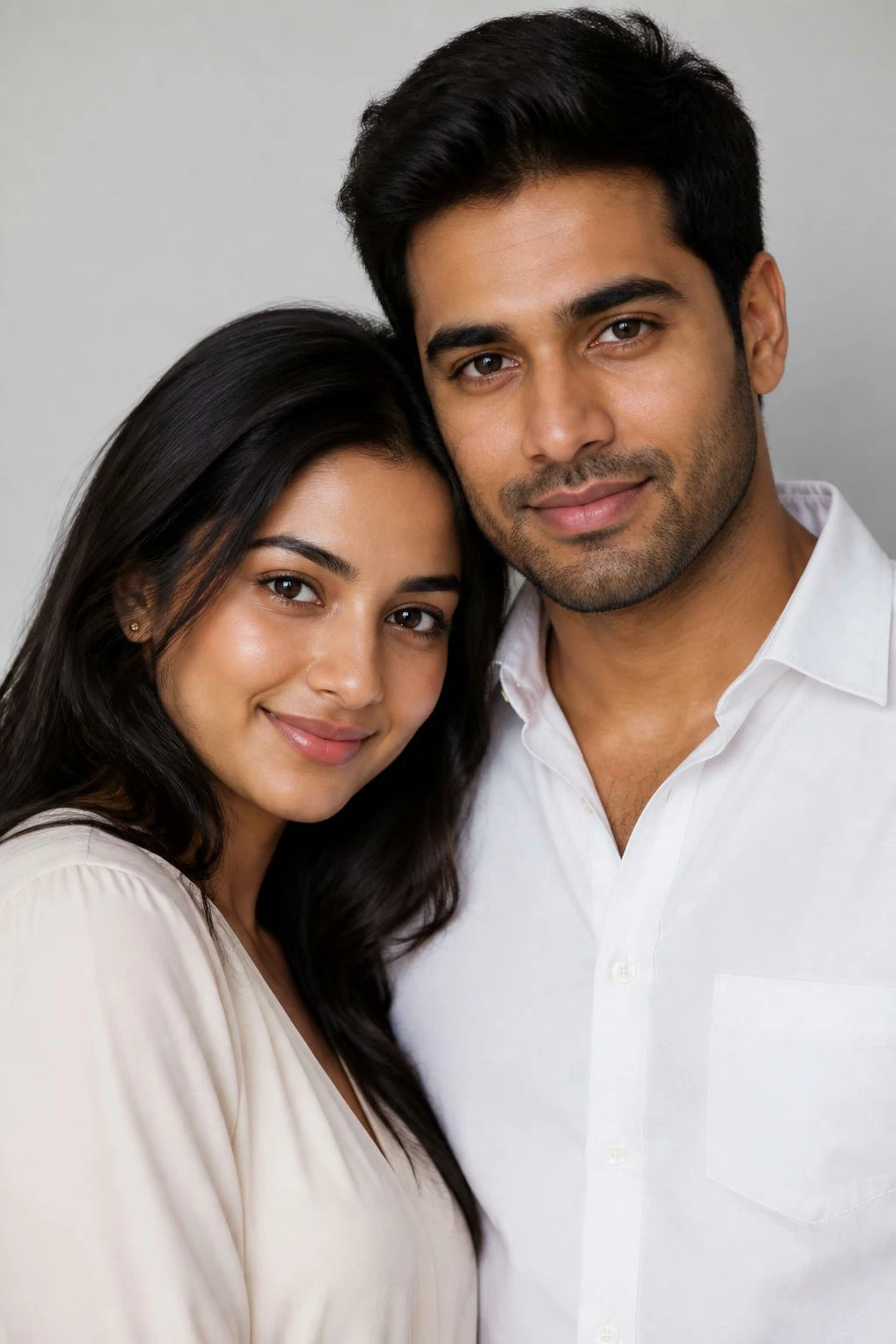 Original couple reference photo used for the romantic AI photo editing prompt examples